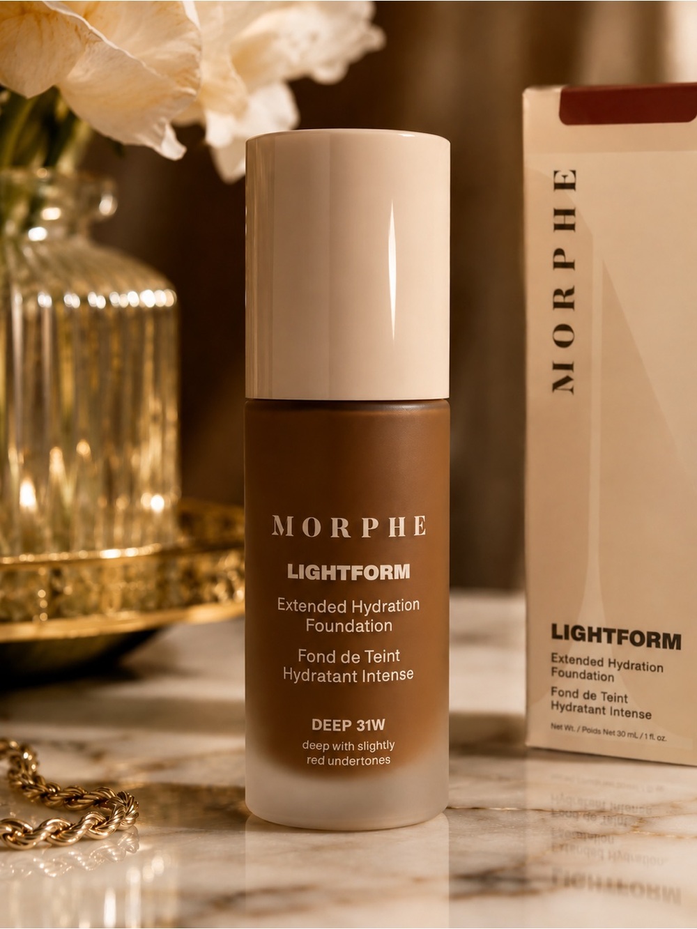 Morphe Lightform Extended Hydration Foundation — Deep 31W (Brown, Cream)